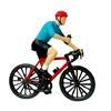 1/87 Scale Realistic Cycling Scene Model Miniature Cyclist Figurine for Model Building Set and Railway Landscape Decors