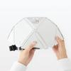 MUJI Folding Wide X Deep X 15cm High Helmet, White, MJ-FH2, 44913314, 28.5cm 20.8cm