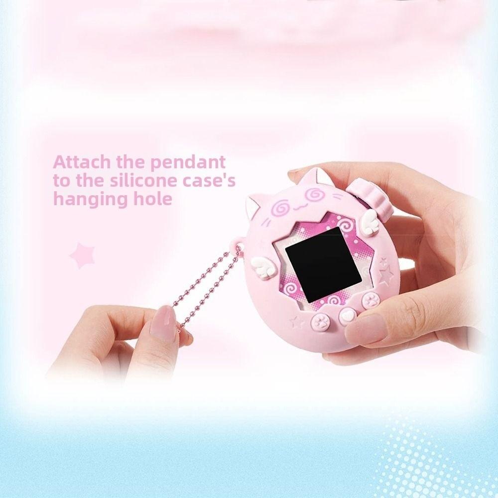 With a Knob Cover Protective Shell for Tamagotchi Paradise Electronic Pets Game Toys