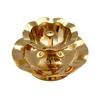 Bhimonee Decor Pure Brass Nanda Akhand Jyoth Table Diya | Traditional Plate Design Deepak for Pooja