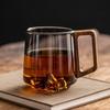 Wooden Handle Water Drinking Cup Internal Mountain Protrusion Tea Cup Creative Glass Cup  Gift