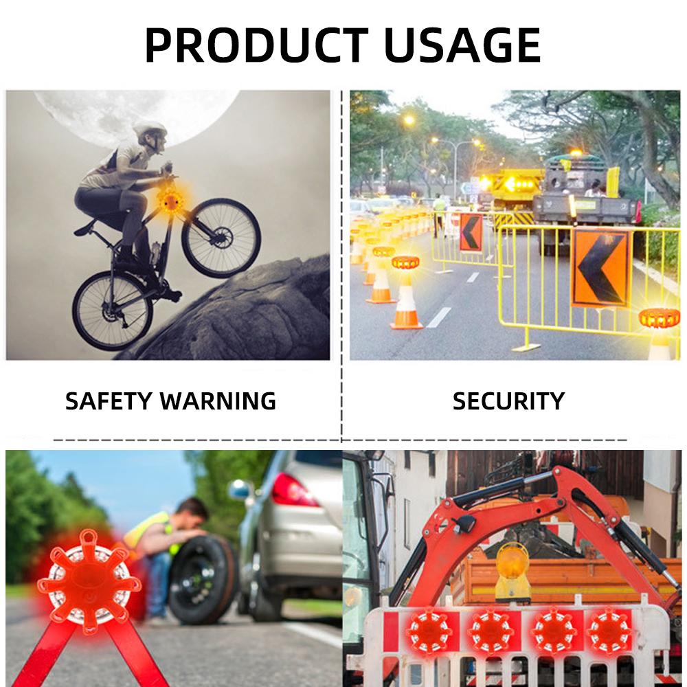 Buďte vidět a v bezpečí: 1ks LED nouzové světlo do auta pro silniční diskový maják a výstražné noční světlo