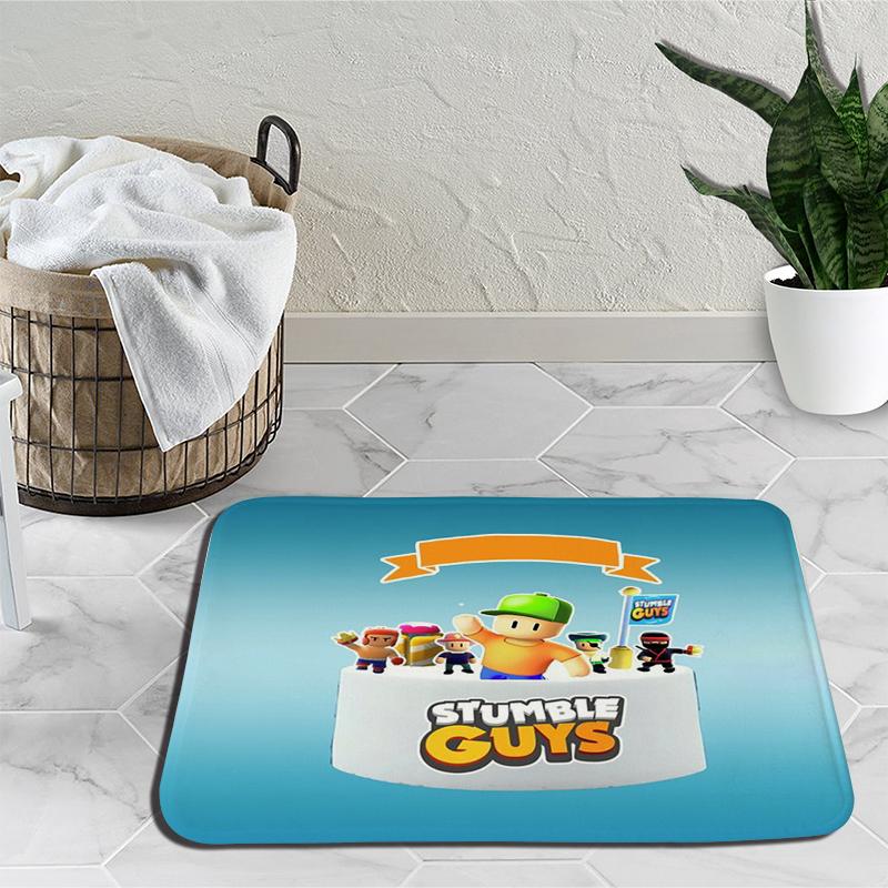 Stumble Guys Karikatür Halı Tökezlemek Oyunları Halı Yatak Odası Dekorasyon Yoga Mat Anime Açık Halı kaymaz Halı doğum günü hediyesi