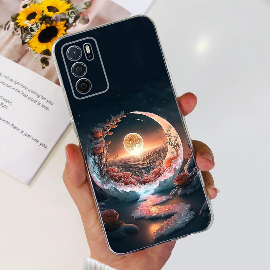 For OPPO A54S Case CPH2273 Back Cover Luxury Marble Cartoon Soft Silicone Phone Case For OPPO A16 CPH2269 A16S CPH2271 Funda New
