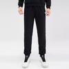 Anta Training Series Letter Stripe Mid Waist Tapered Knit Sports Pants Men Bottoms Basic-Black 152347326-1