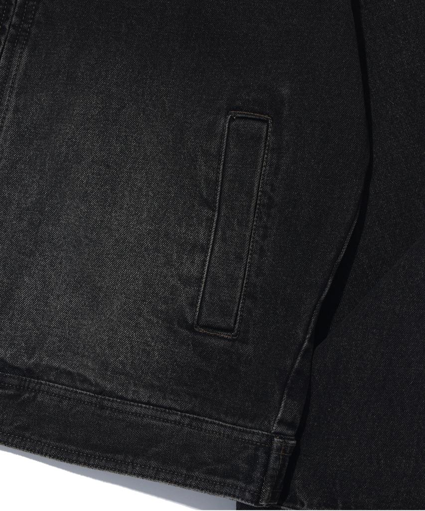 Annoyed Brushed Wash Denim Jacket Lq1Ju012_Black