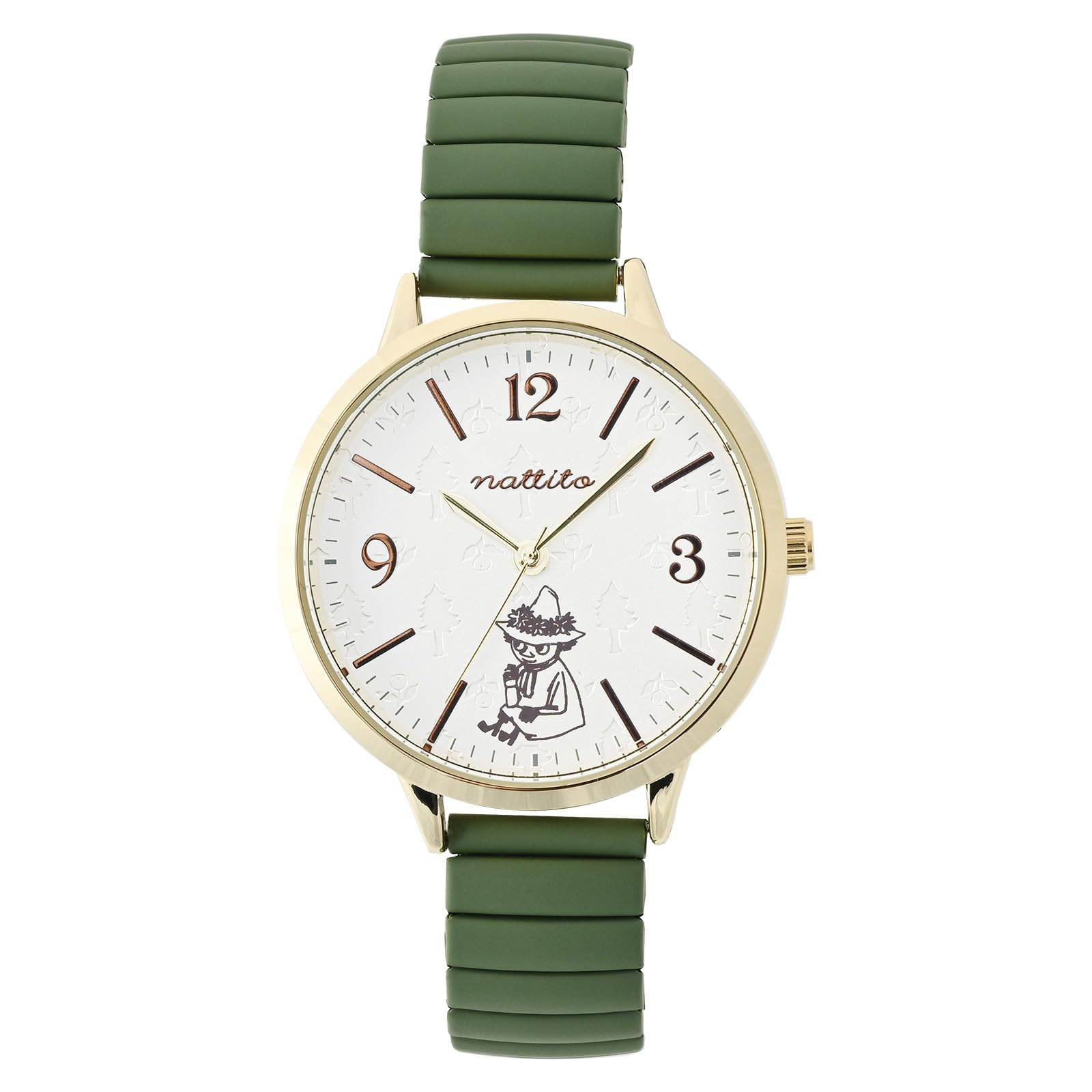 

Fieldwork Analog Moomin Japanese Metal Comes in a Special Suitable for and Carved Accordion Women s Watch, Design, Movement, Band, Box, Cute, зелений