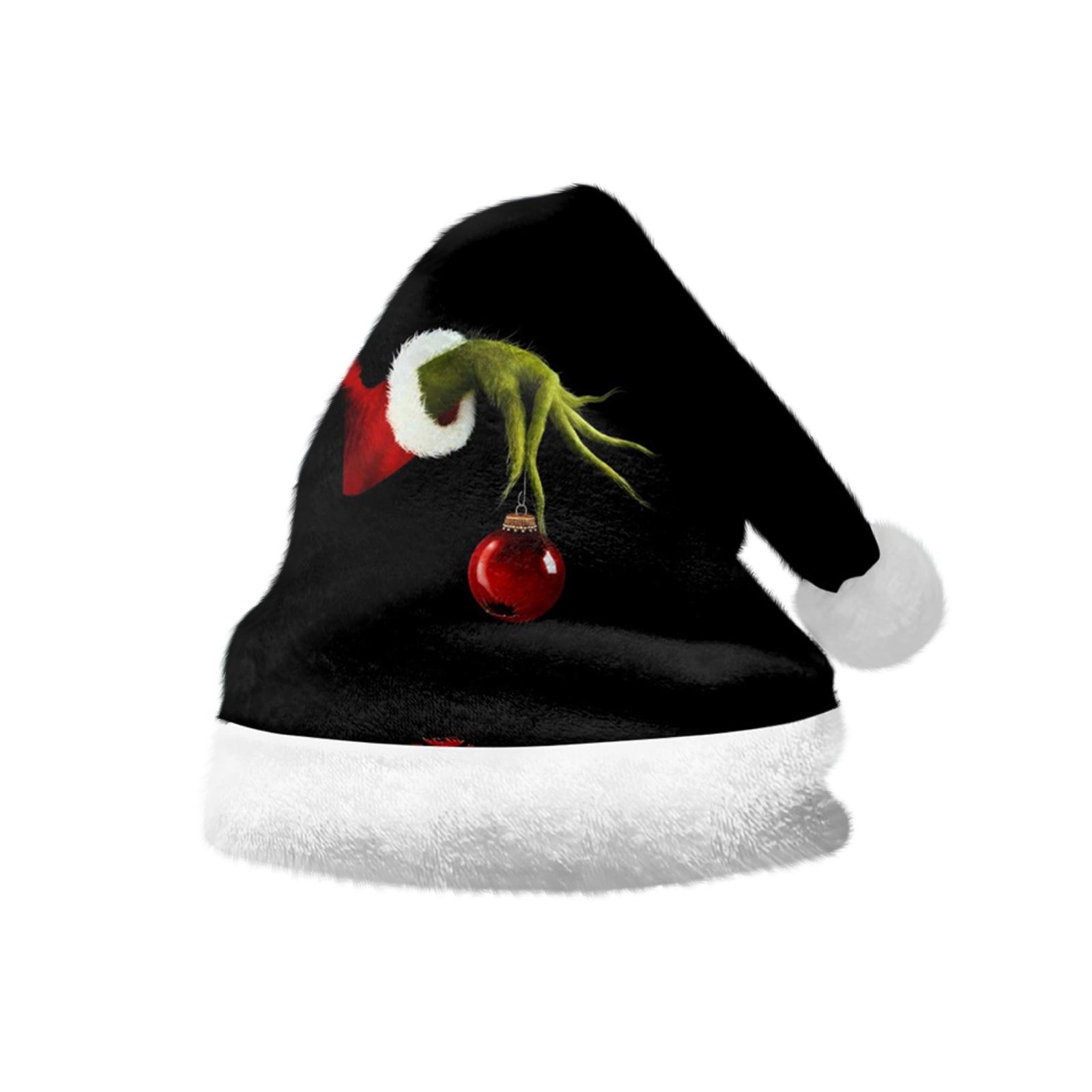 Рождественские украшения для взрослых Плюшевые шапки Санты One Size