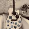 52 Black and White Geometric Pattern Graffiti Stickers Guitar Notebook Suitcase DIY Waterproof Stickers