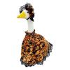 1 Set Halloween Porch Goose Outfits Outdoor Garden Lawn Yard Goose Statue Autumn Pumpkin Cloak Lace Hat Holiday Party Dress-up Clothing