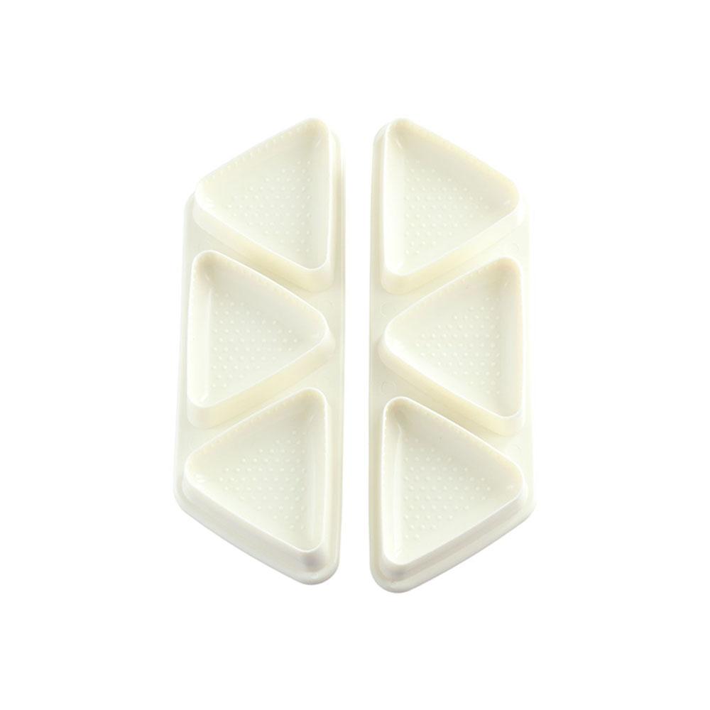 Non-stick Triangle Sushi Maker Japanese Rice Ball Mould 6 Cavity Triangle Sushi Mold  Picnic
