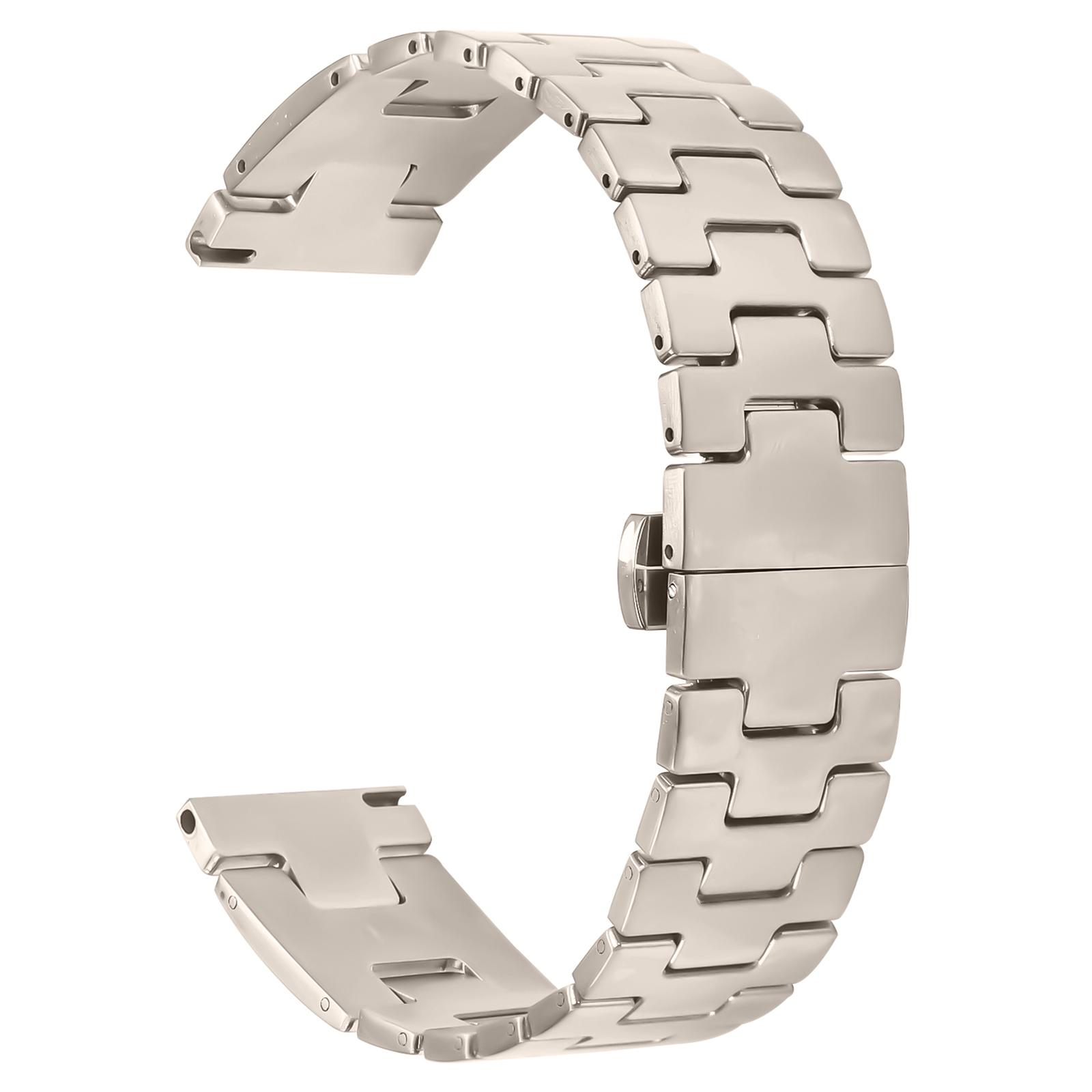 

Для Huawei Watch GT 3 46мм Замінний ремінець Металевий ремінець для годинника H-типу Starlight