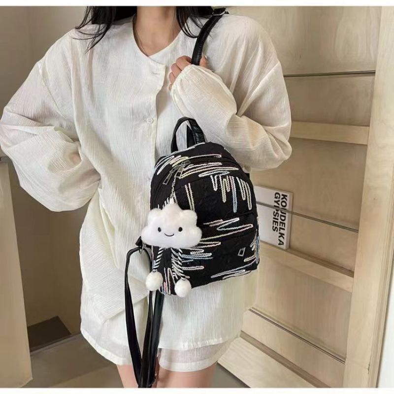 Adorable Mini Backpack for College Women's Spring Outings - Soft Girl Shoulder Bag