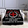 Kreuzzug Kreuz Templer Ritter Bedruckte Decke Flansch warme Decke Bettwäsche Picknickdecken Home Travel Born Geburtstagsgeschenk