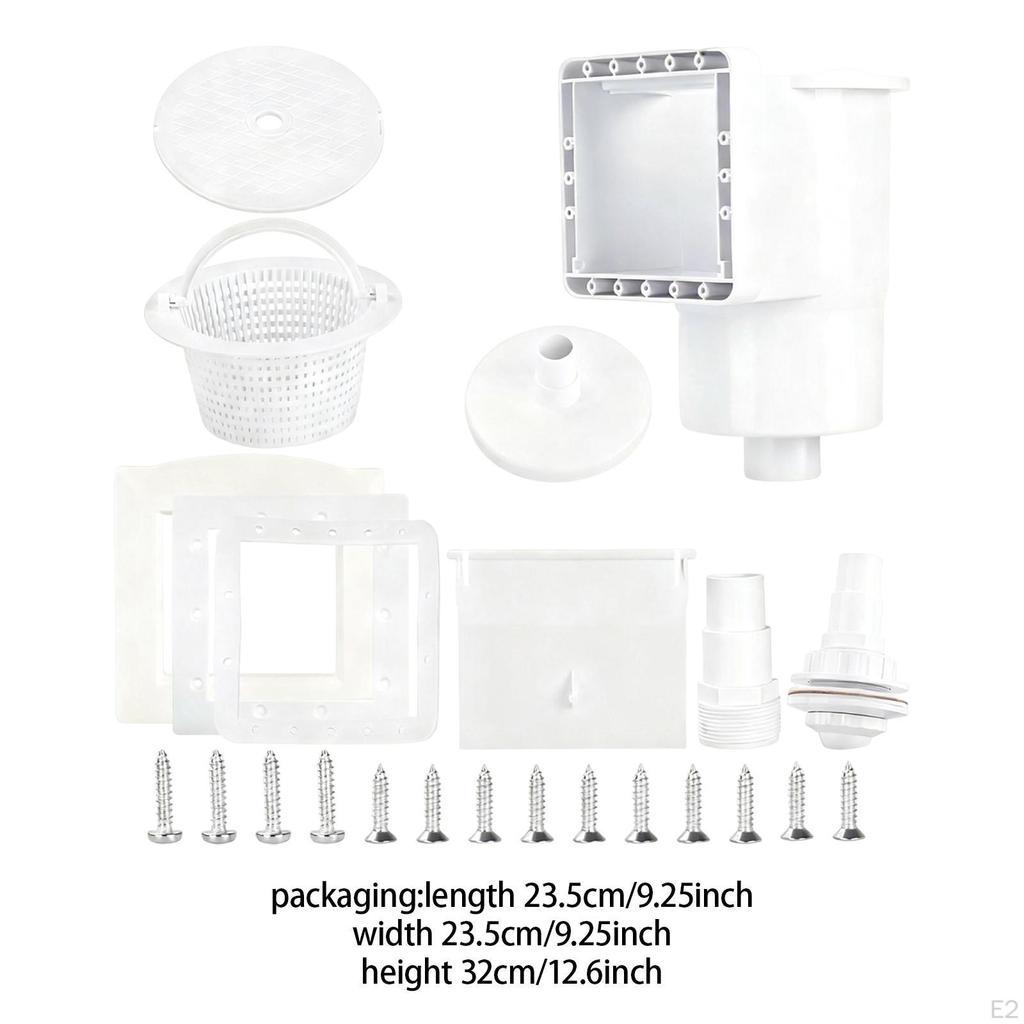 Above Ground Pool Skimmer with Accessories Professional Wide Mouth Cleaning Set Repair Parts