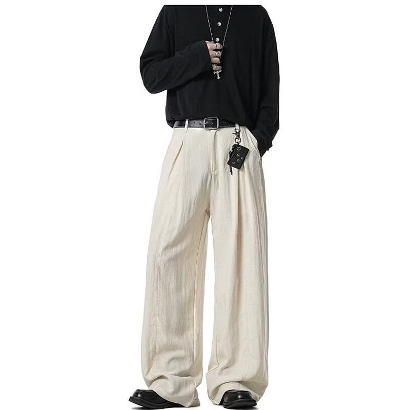 ICH MODE Women's Lyocell Tencel Straight Leg Casual Pants