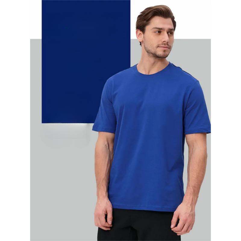 Sommer Rundhals Kurzarm T-Shirts Einfarbig Vielseitig Locker Atmungsaktiv Lässig Sportlich Reine Baumwolle Herren T-Shirts