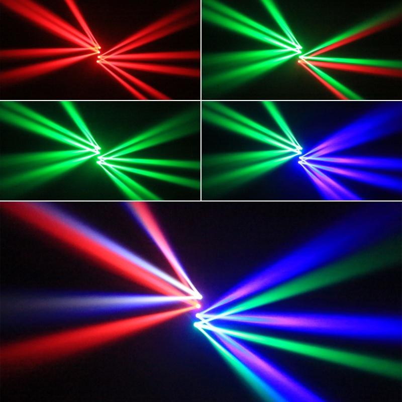 Four Head Full Color Beam Moving Head Light LED 150W RGBW DMX Controller Stage Laser Effect Light For Disco Party Wedding