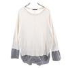 Long Sleeve Switch Design Knit S White System Sweater Women Used