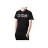 Adidas Logo Print Short Sleeve T-Shirt Men Tops Black DZ1989
