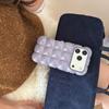 Niche Electroplated Solid Color Bubble Case for iPhone 16/17 Pro Max, 14/15
