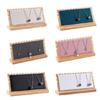 Necklace Display Stand for Selling Wood Chain Jewelry Display Rack Organizer