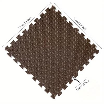 30x30x1cm 12 Piece Set Play Mats Interlocking Foam Tiles Soft and Comfortable EVA Cushioning Suitable for Home Carpets