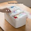 Portable Multi-layer Plastic First Aid Kit with Logo Printing Option
