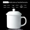 Custom Logo Ceramic Mug: Simple Solid Color Souvenir