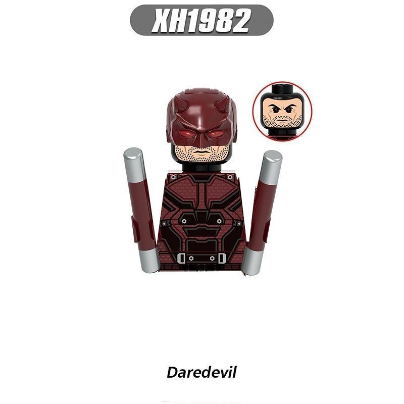 GH0142 Daredevil Movie Mini Figure Toys Cavillerine Pyro Zen Cowboy Elektra X-23 Human Torch Blade Blocks Party Gifts