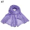 New scarf linen solid color imitation silk soft bag head shawl scarf one piece
