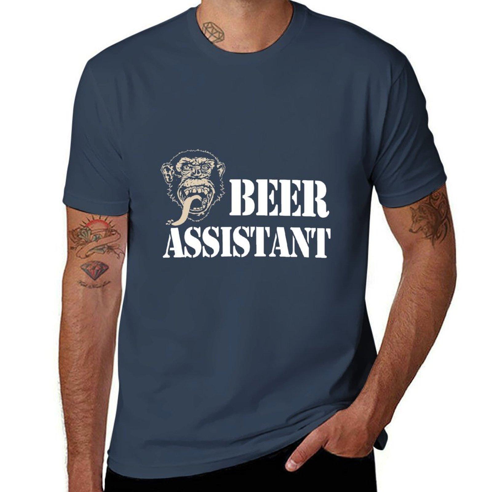 Gas Monkey Garage Tshirt Beer Assistant T-Shirt designer shirts custom t shirt vintage anime shirt mens t shirts S
