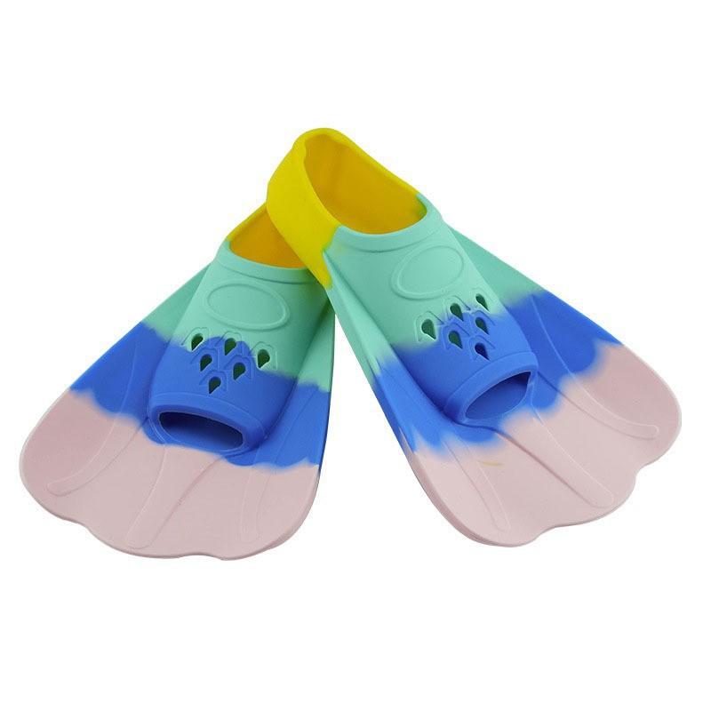 Silicone Short Fin Snorkeling Fins Kids Adults Water Sports Training Outdoor Swimming Gear