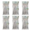 6Pcs Transparent Stage Background Curtains For Birthday Party Wedding Decoration Easy To Hanging Ornament