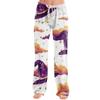 Women's Halloween Print Drawstring Pants, Casual Long Pants for Sleepwear or Daily