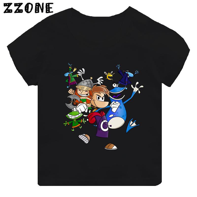 Rayman Legends Adventures Gioco Stampa Maglietta Bambini Divertente Vestiti Ragazze Neonati Maschi T-shirt Manica Corta Top BambiniTH5886