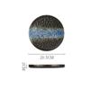 Japanese Creative Steak Plate Ceramic Tableware With Edge Flat Plate A Variety Of Retro Western Plate Flat Plate