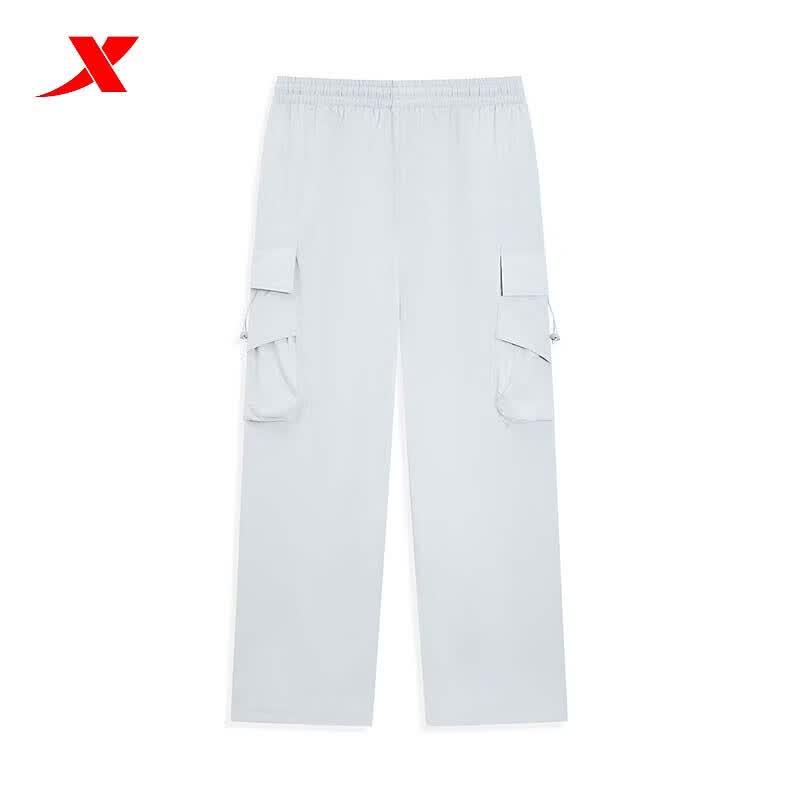 Xtep Men's Casual Straight-Leg Outdoor Cargo Pants