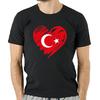 I Love Turkey Print T-shirts for Men and Women Fashion Casual Wear 100% Cotton