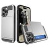 Phone Case for IPhone 17 Air 16E 16 15 14 Plus 13 12 11 Pro Max Wallet with Card Holder Slot Sliding Pocket Protective Cover