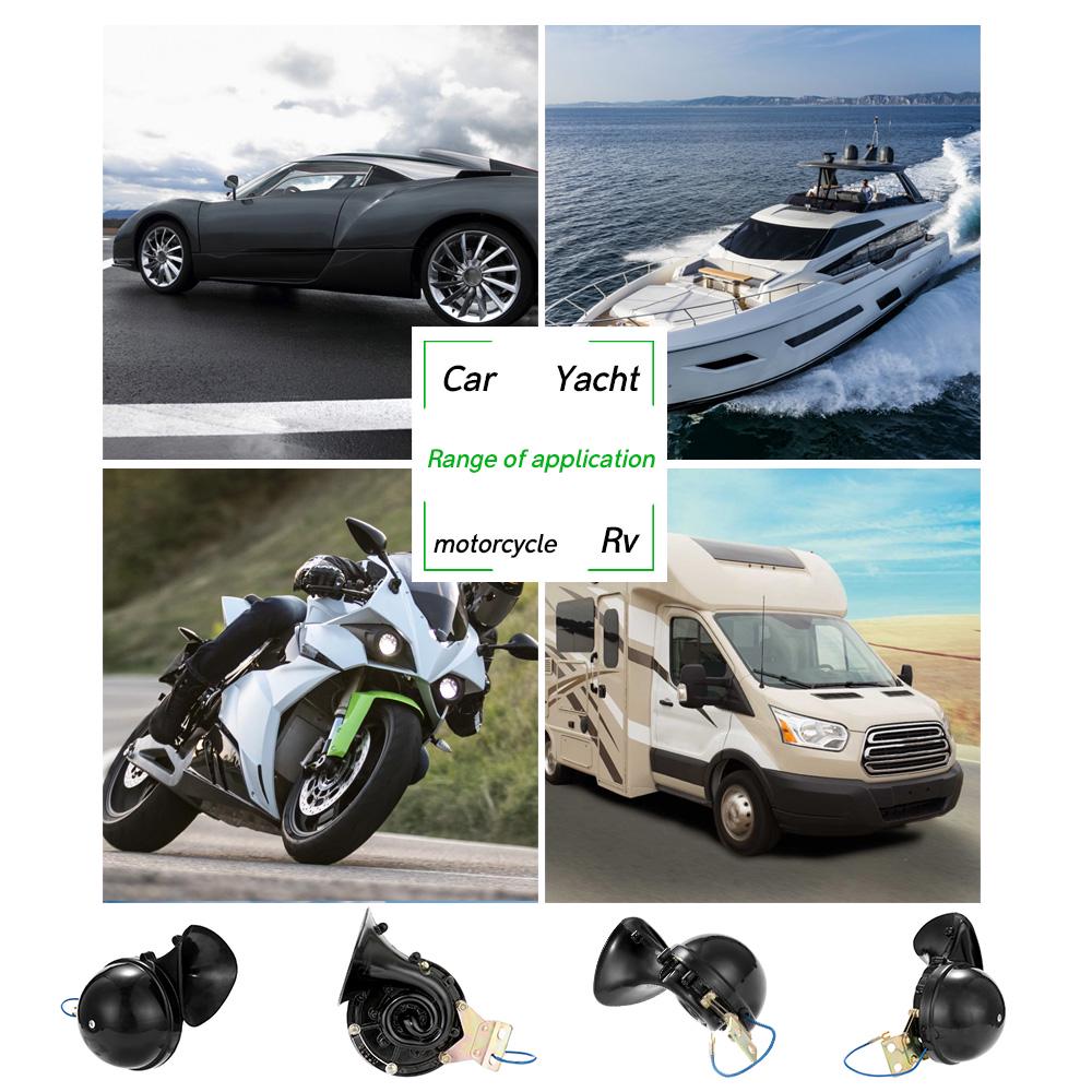 Klaxon De Train 150 DB En Métal - Pour Voiture, Moto, Bateau, 12V/24V, Acier Inoxydable (240 Mm)