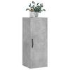 Wall Mounted Cabinet Concrete Grey 34.5 X 34 X 90 Cm Particleboard