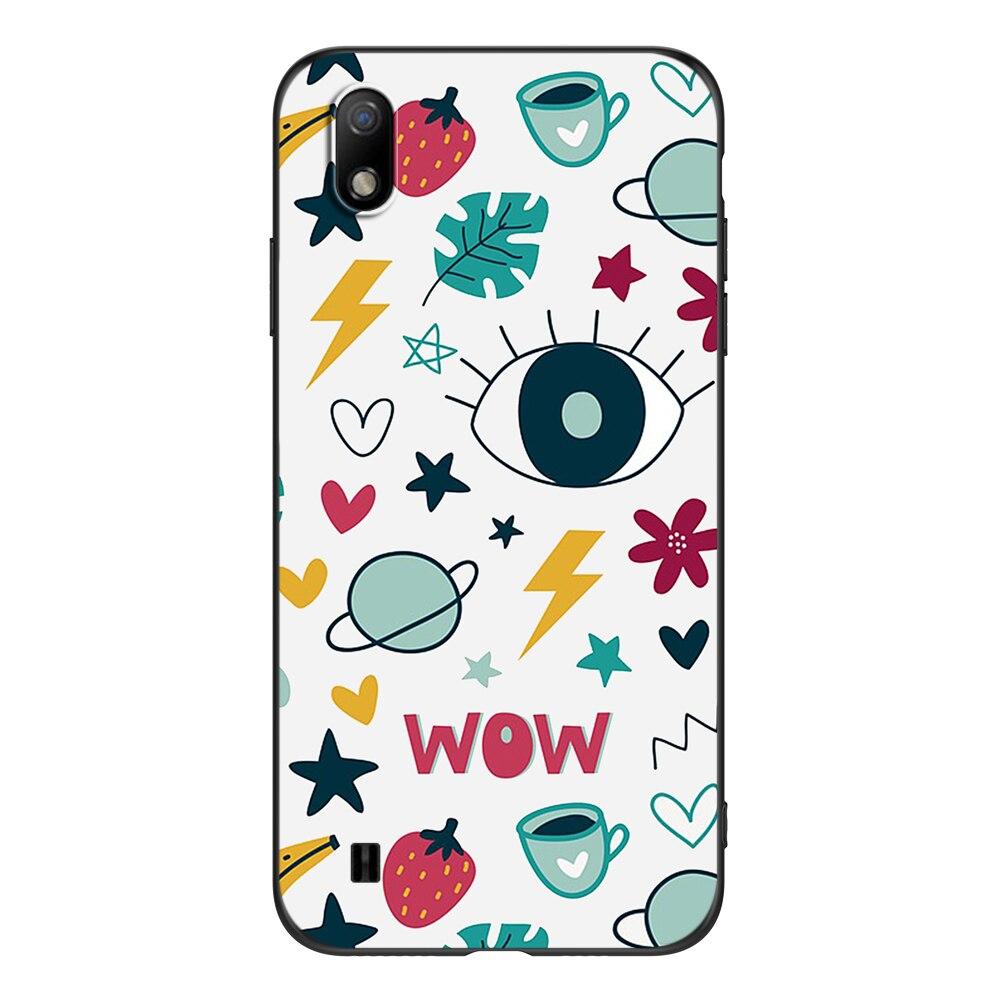 Для ZTE Blade A7 2019 задняя крышка телефона черный чехол из ТПУ милый забавный ZTE Blade A7 2019