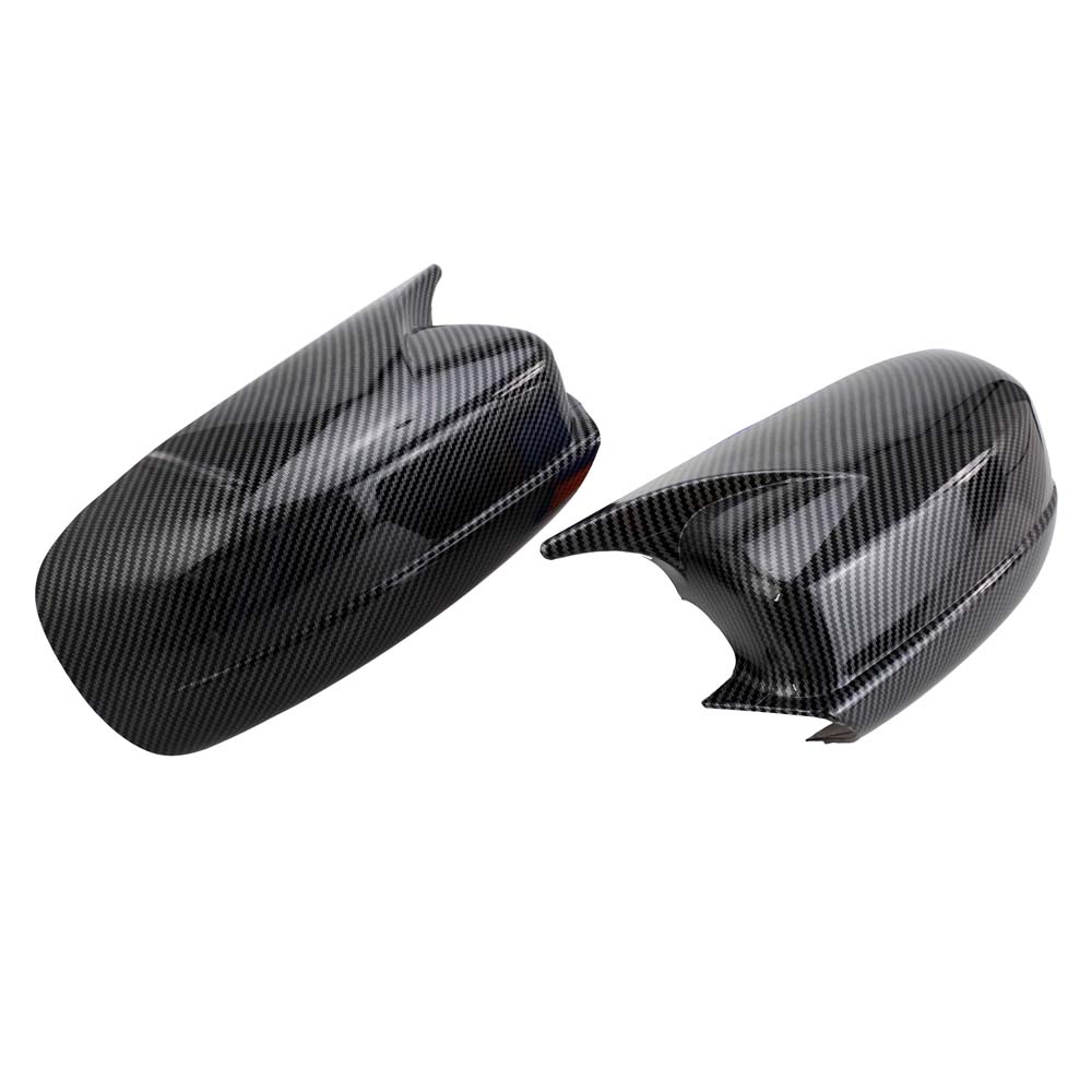 For Dodge Charger 2011-2025 Car Rearview Side Mirror Cover Wing Cap Exterior Sticker Door Horn Rear View Case Trim Carbon Fiber