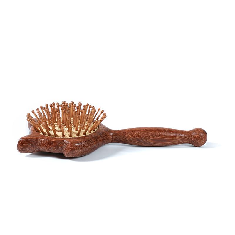 

Очаровательная деревянная массажная расческа с воздушной подушкой в виде кошки для длинных женских волос