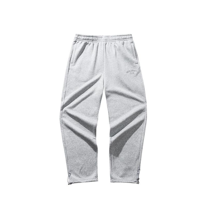 

Anta Breathable Retro Loose Fit Elastic Waist Sports Casual Pants Men Bottoms Gray 152448302S-1 3XL