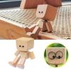1Pc Car Dashboard Desktop Decoration Ornament  Auto Handmade Shaking Feet Wooden Doll Shaking Wooden Man Figurine 5 Tybes