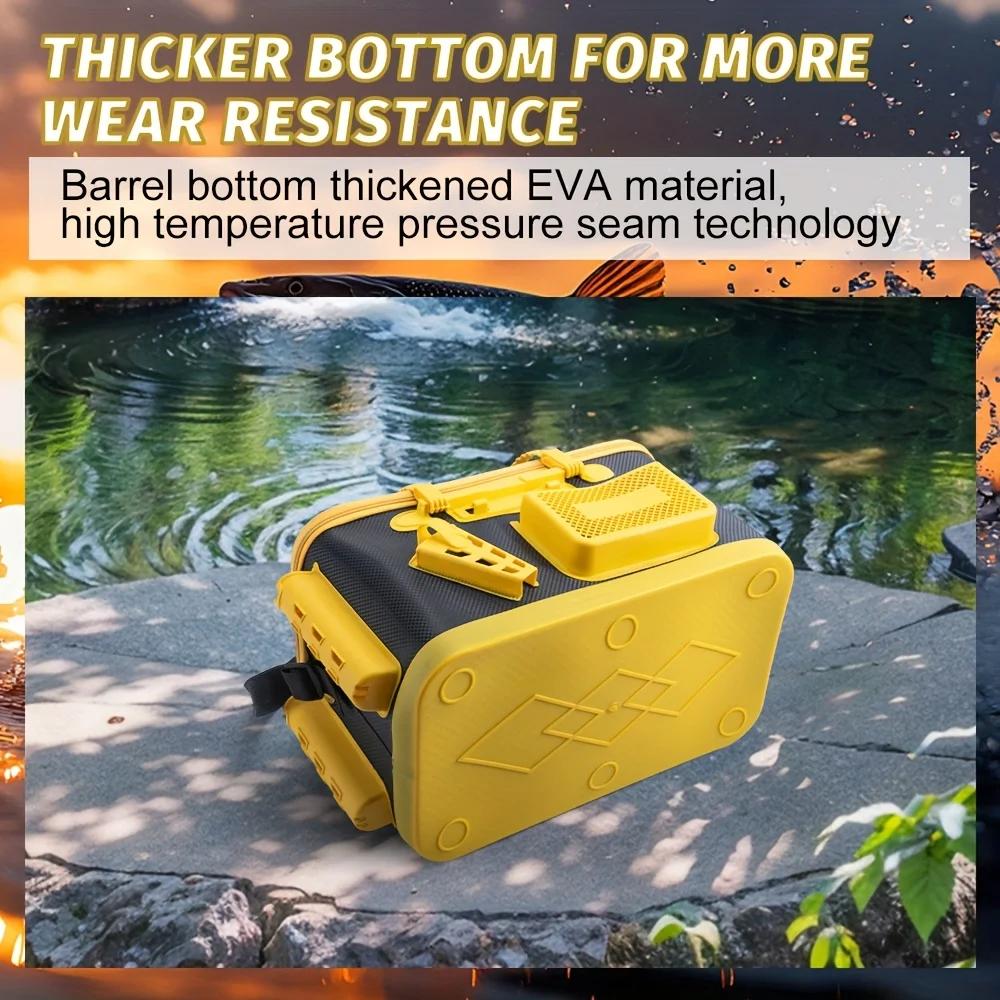 Bucket Fishing Foldable Fish Bucket Live Fish Container Multi-Functional Live Fish Bait Bucket Outdoor Camping Eva Fishing Bag
