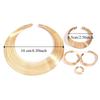 Finger Ring Multilayer Metal Wire Necklace European Style Jewelry Set  Women