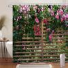 A Serene Garden Shower Curtain: Bring the Tranquility of Nature Into Your Bathroom with This Beautiful Design Featuring